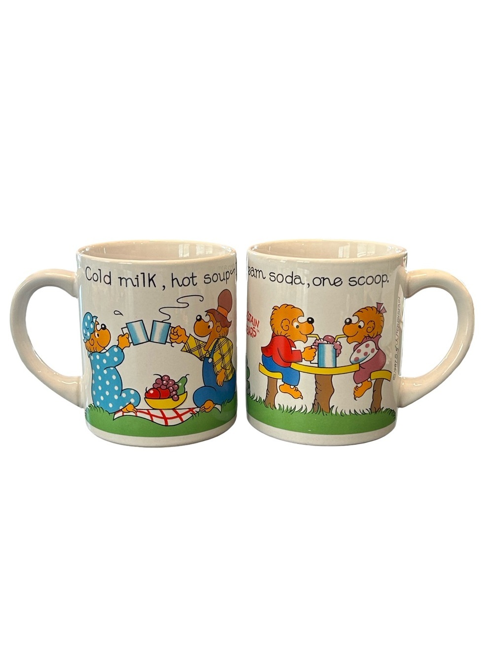 VTG 1987 Berenstain Bears Princess House Exclusive set of two nostalgic mugs